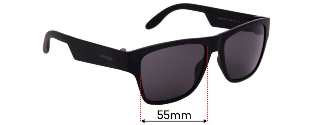 Sunglass Fix Replacement Lenses for Carrera 5002/ST - 55mm Wide