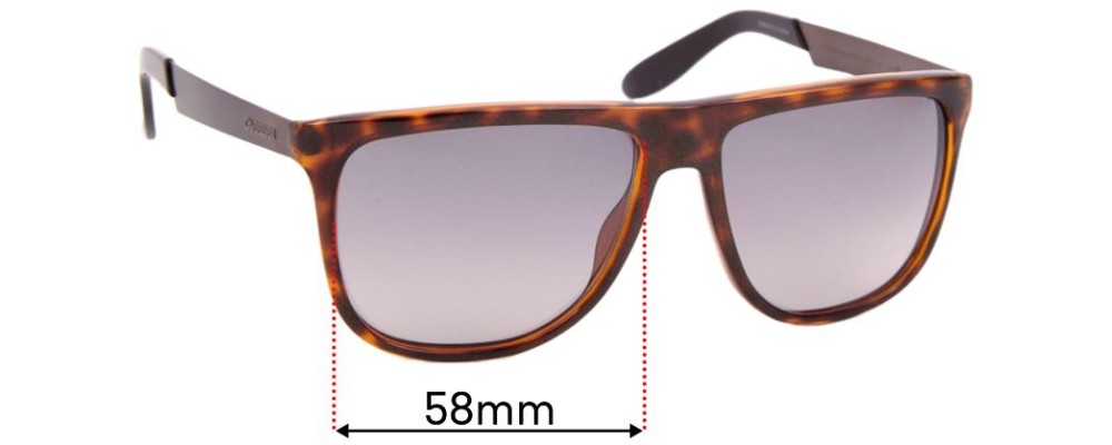 Sunglass Fix Replacement Lenses for Carrera 5013/S - 58mm Wide