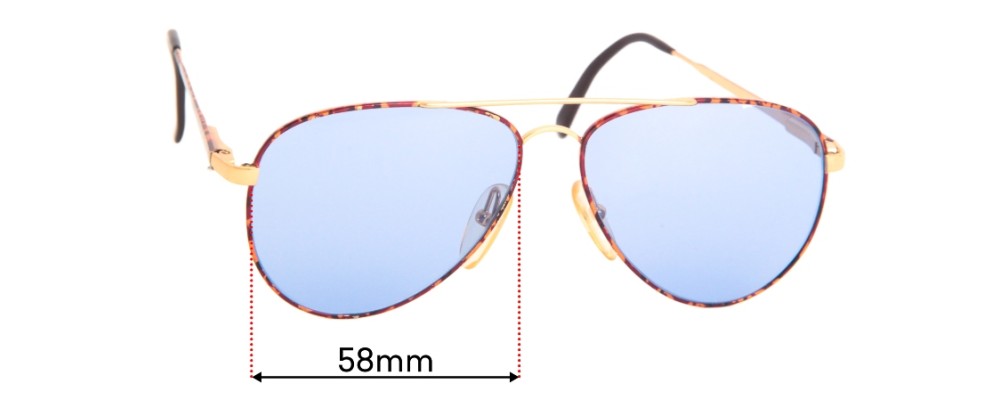 Sunglass Fix Replacement Lenses for Carrera 5748  - 58mm Wide