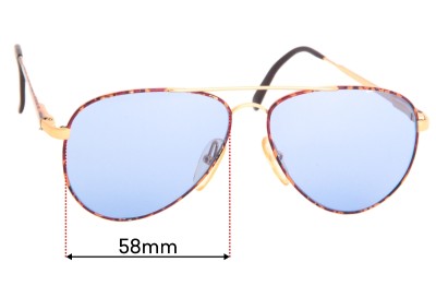 Carrera 5748  Replacement Lenses 58mm wide 