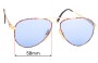 Sunglass Fix Replacement Lenses for Carrera 5748  - 58mm Wide 