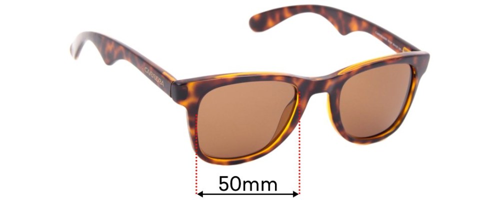 Sunglass Fix Replacement Lenses for Carrera 6000 - 50mm Wide