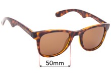 Sunglass Fix Replacement Lenses for Carrera 6000 - 50mm Wide