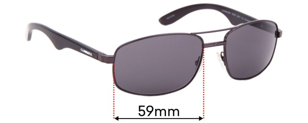 Sunglass Fix Replacement Lenses for Carrera 6007 - 59mm Wide