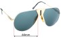 Sunglass Fix Replacement Lenses for Carrera Boeing 5701 - 64mm Wide 