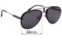 Sunglass Fix Replacement Lenses for Carrera Glory - 58mm Wide 