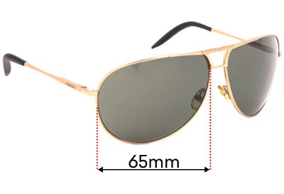 Sunglass Fix Replacement Lenses for Carrera Touring 1 - 65mm Wide 