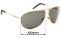 Sunglass Fix Replacement Lenses for Carrera Touring 1 - 65mm Wide 