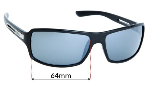 Sunglass Fix Replacement Lenses for Carve Greed  - 64mm Wide 