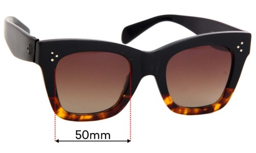 Sunglass Fix Replacement Lenses for Celine CL 41098/F/S  - 50mm Wide 