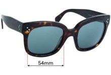 Sunglass Fix Replacement Lenses for Celine CL 41805/S - 54mm Wide