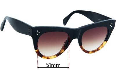 Celine CL 40016I Replacement Lenses 51mm wide 