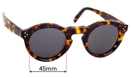 Sunglass Fix Replacement Lenses for Celine CL 41370/S  - 45mm Wide 