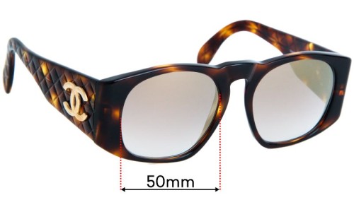 Sunglass Fix Replacement Lenses for Chanel 01450 - 50mm Wide 