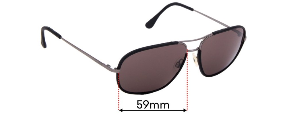 Sunglass Fix Replacement Lenses for Chanel 4162-Q - 59mm Wide