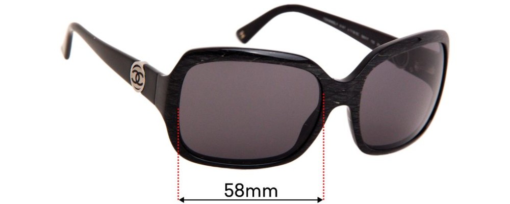 Chanel 5147 Replacement Sunglass Lenses - 58mm Wide