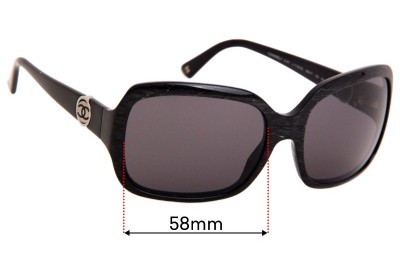 Chanel 5147 Replacement Lenses 58mm wide 