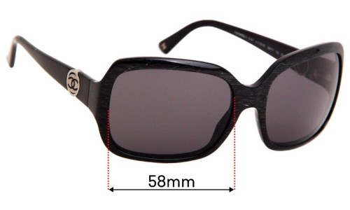 Sunglass Fix Replacement Lenses for Chanel 5147 - 58mm Wide 