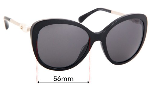 Sunglass Fix Replacement Lenses for Chanel 5338-H-A - 56mm Wide 