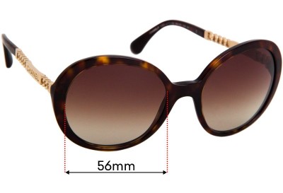 Chanel 5353 Replacement Lenses 56mm wide 