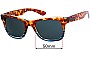 Sunglass Fix Verres de Remplacement pour Childe Cash - 50mm Wide 