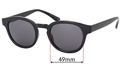 Sunglass Fix Verres de Remplacement pour Childe Errol - 49mm Wide 