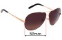 Sunglass Fix Replacement Lenses for Chloe CE 107S - 59mm Wide 