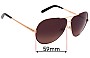 Sunglass Fix Lentes de Repuesto para Chloe CE 107S - 59mm Wide 
