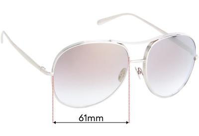 Chloe CE 127S Replacement Lenses 61mm wide 