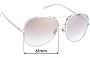 Sunglass Fix Lentes de Repuesto para Chloe CE 127S - 61mm Wide 