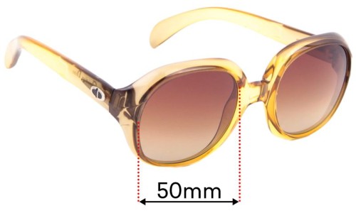 Sunglass Fix Replacement Lenses for Christian Dior 1207 - 50mm Wide 