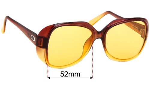 Sunglass Fix Replacement Lenses for Christian Dior 2033 - 52mm Wide 