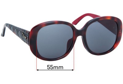 Christian Dior Lady In 1F Replacement Lenses 55mm wide 