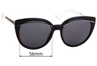 Christian Dior Liner  Replacement Lenses 56mm wide 