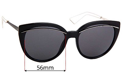 Christian Dior Liner Replacement Lenses 56mm wide 