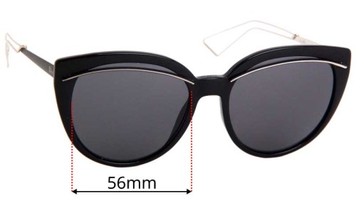 Sunglass Fix Replacement Lenses for Christian Dior Liner  - 56mm Wide 