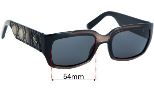 Sunglass Fix Replacement Lenses for Christian Dior My Dior 2N - 54mm Wide 