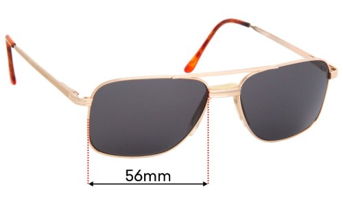 Sunglass Fix Replacement Lenses for Clarity C4758 - 56mm Wide 