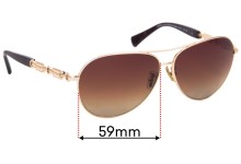 Sunglass Fix Replacement Lenses for Coach HC 7048 - 59mm Wide