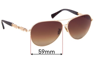 Coach HC7048 Replacement Lenses 59mm wide 