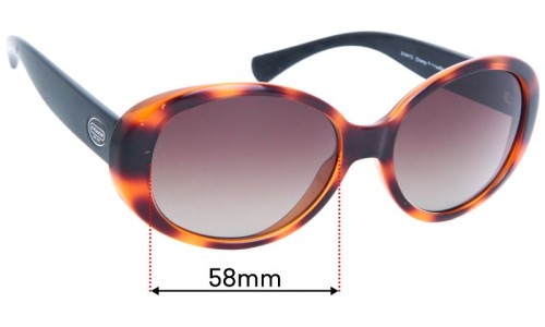 Sunglass Fix Replacement Lenses for Coach HC8079 Tracy - 58mm Wide 