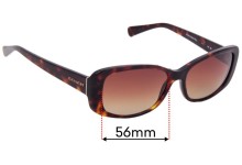 Sunglass Fix Replacement Lenses for Coach HC8168 - 56mm wide