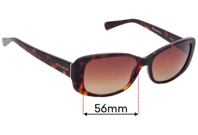 Coach HC8168 Replacement Lenses 56mm wide 