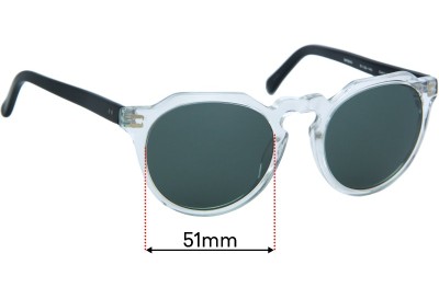 Colab Corbu Replacement Lenses 51mm wide 