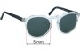 Sunglass Fix Replacement Lenses for Colab Corbu - 51mm Wide 