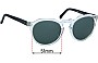 Sunglass Fix Verres de Remplacement pour Colab Corbu - 51mm Wide 