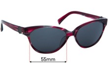 Sunglass Fix Replacement Lenses for Cole Haan C642 - 55mm wide