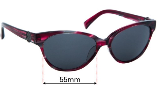 Sunglass Fix Replacement Lenses for Cole Haan C642 - 55mm Wide 