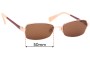 Sunglass Fix Replacement Lenses for Cole Haan CH5003  - 50mm Wide 