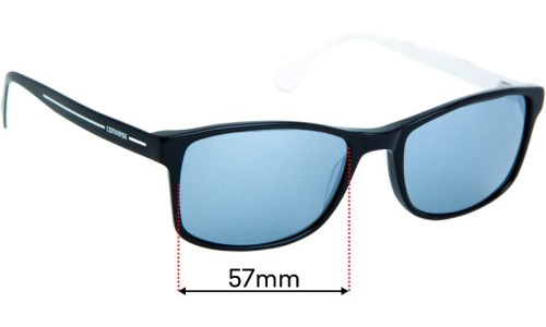 Sunglass Fix Replacement Lenses for Converse 42 - 57mm Wide 
